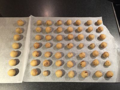 Make marzipan balls